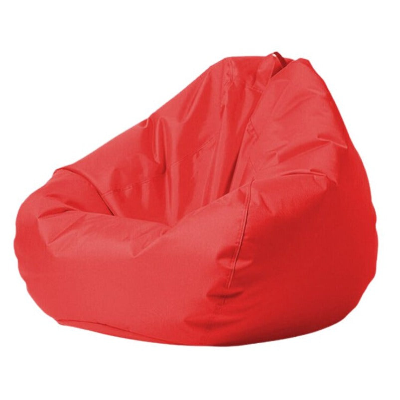 Aussie Outdoor Mykonos Teardrop Bean Bag Cover in Red, 100x120cm, waterproof Oxford fabric, UV-resistant, vibrant outdoor seating for deck or balcony