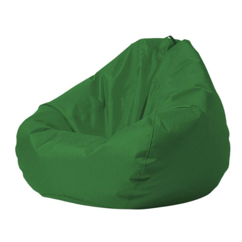Aussie Outdoor Mykonos Teardrop Bean Bag Cover in Green, 100x120cm, waterproof Oxford fabric, UV-resistant, durable outdoor seating for patio or poolside
