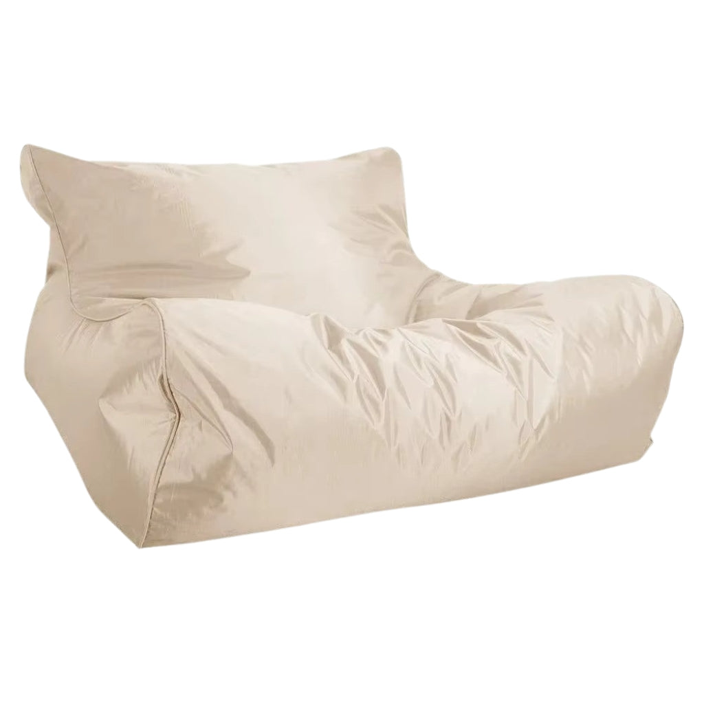 Bondi Premium Pool floating pool beanbag cover – Beige, front view showing waterproof Oxford fabric