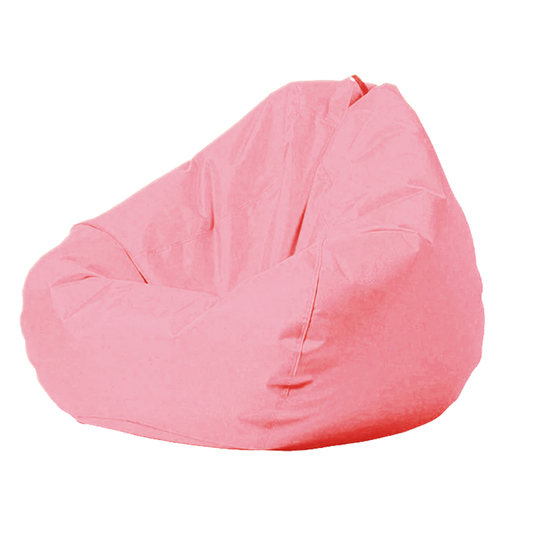Candy pink Mykonos weatherproof teardrop beanbag cover, 100 x 120 cm.