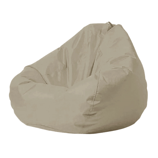 Dark sand Mykonos weatherproof teardrop beanbag cover, 100 x 120 cm.