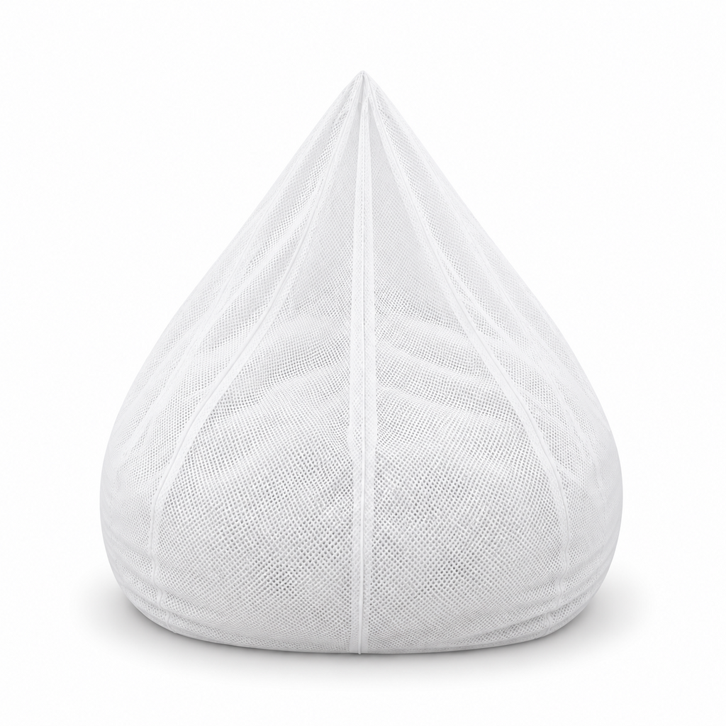 White breathable polyester mesh inner liner