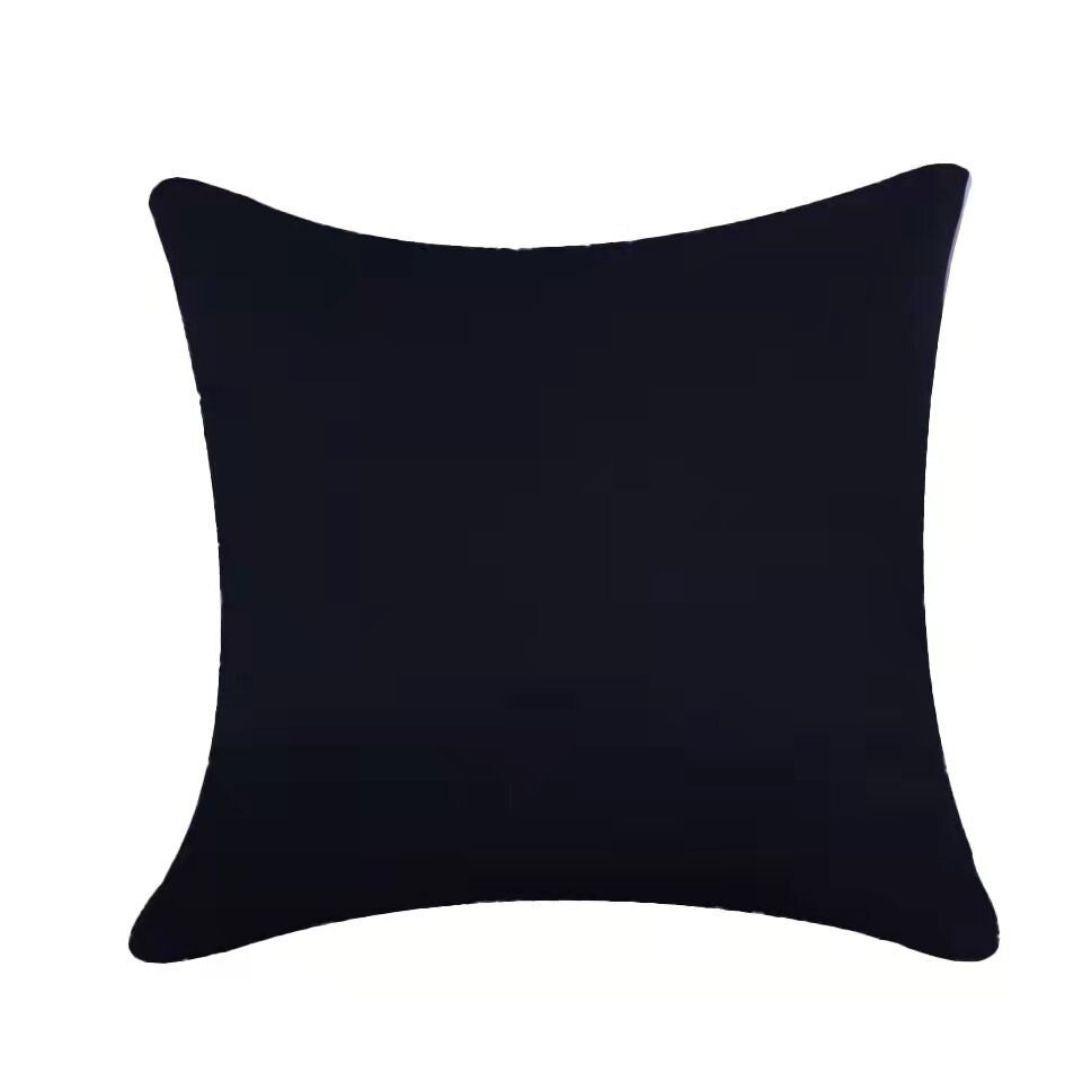Bondi Outdoor Waterproof Plain Block Cushion Cover Black 5 Sizes