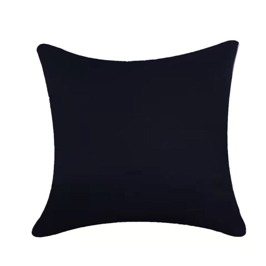 Bondi Outdoor Waterproof Plain Block Cushion Cover Black 5 Sizes