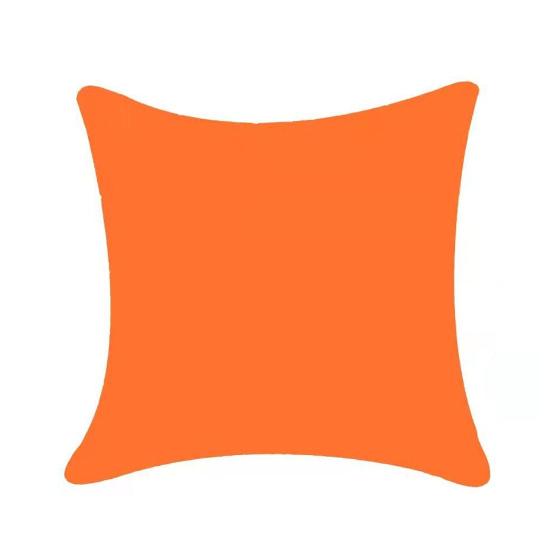 Bondi Outdoor Waterproof Plain Block Cushion Cover Orange 5 Sizes