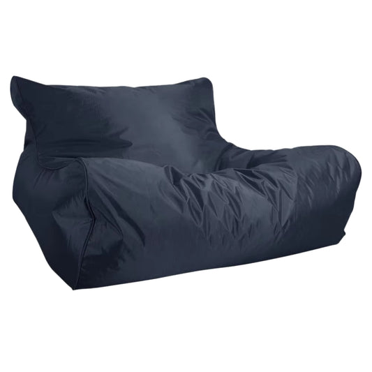 Bondi Premium Pool floating pool beanbag cover –Navy Blue, front on view of large lounger