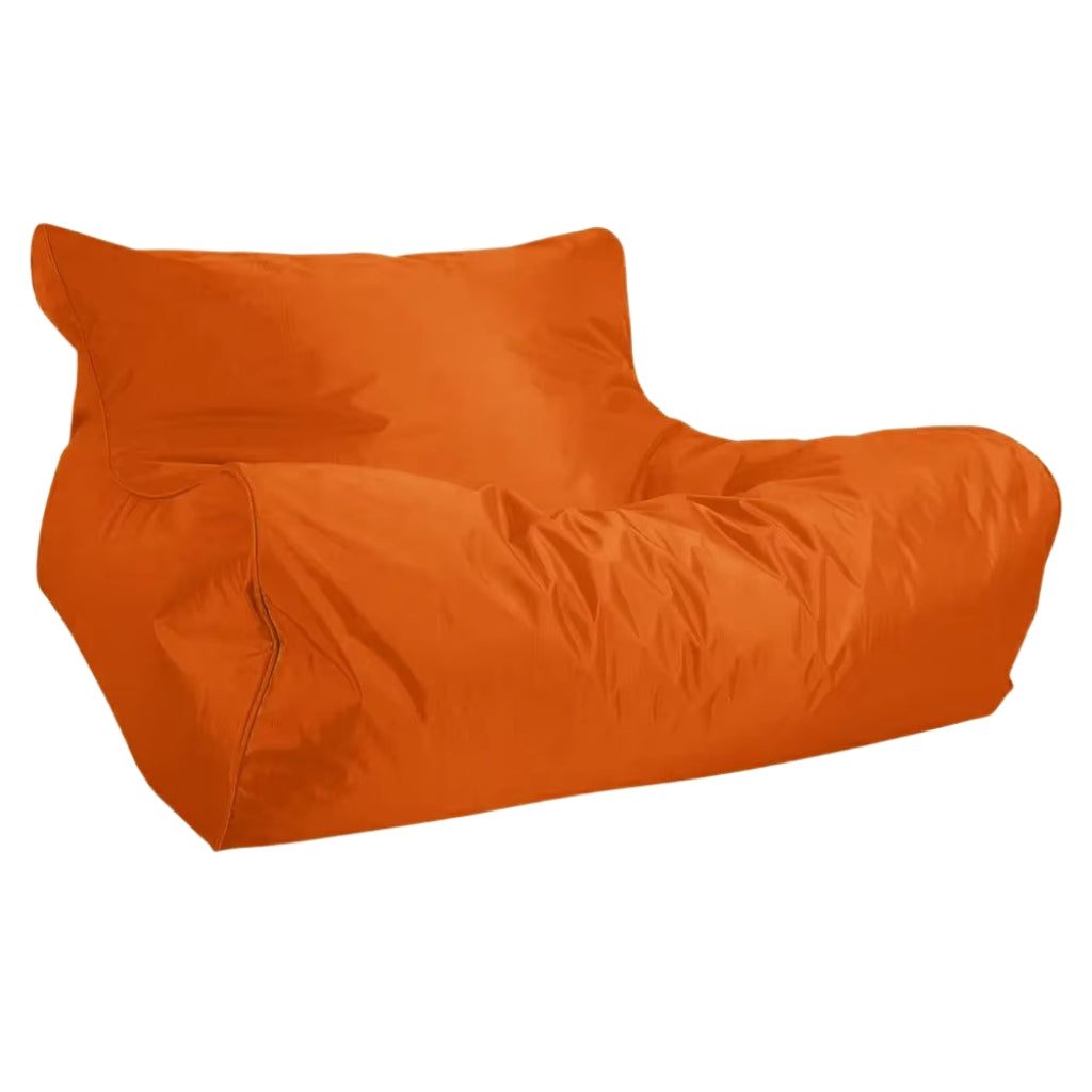 Bondi Premium Pool floating pool double lounger beanbag cover – Orange front view.