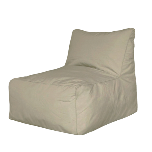 Dark sand Hamptons outdoor lounge chair bean bag cover