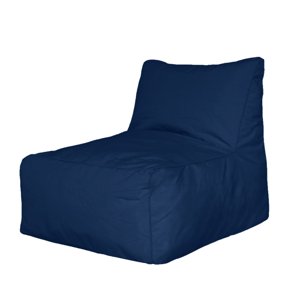 Navy Hamptons outdoor lounge chair bean bag cover