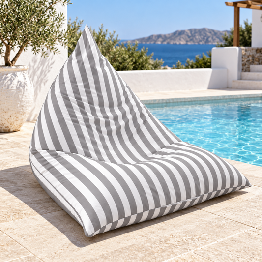 hamptons-outdoor-triangle-bean-bag-cover-100-x-140-light-grey-white-vertical-stripe-lifestyle
