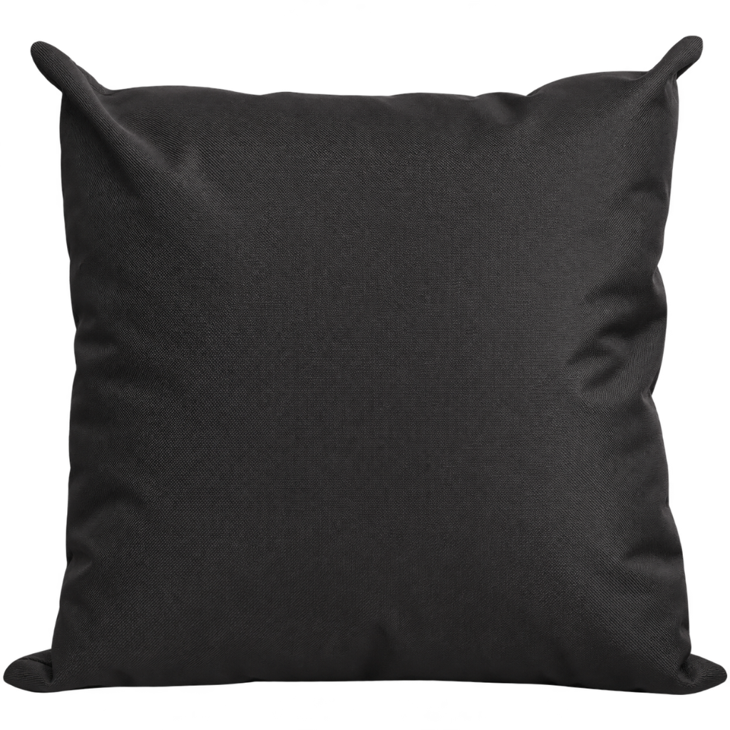 Santorini black weatherproof outdoor cushion cover 45 x 45 cm square