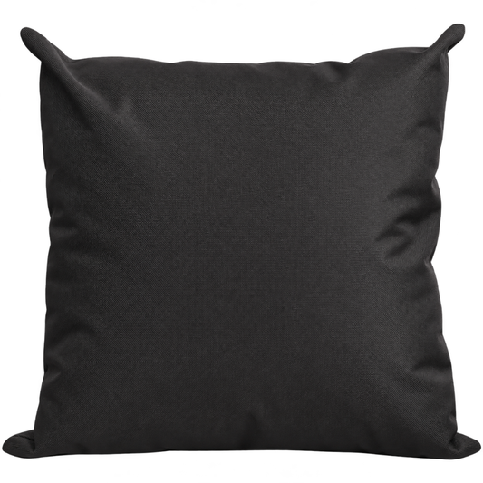 Santorini black weatherproof outdoor cushion cover 45 x 45 cm square