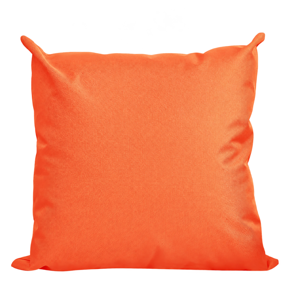 Santorini orange weatherproof outdoor cushion cover 45 x 45 cm square
