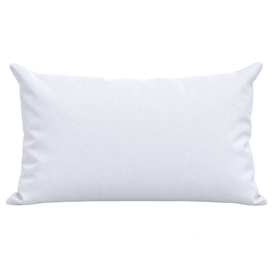 Santorini white weatherproof outdoor cushion cover 30 x 50 cm lumbar