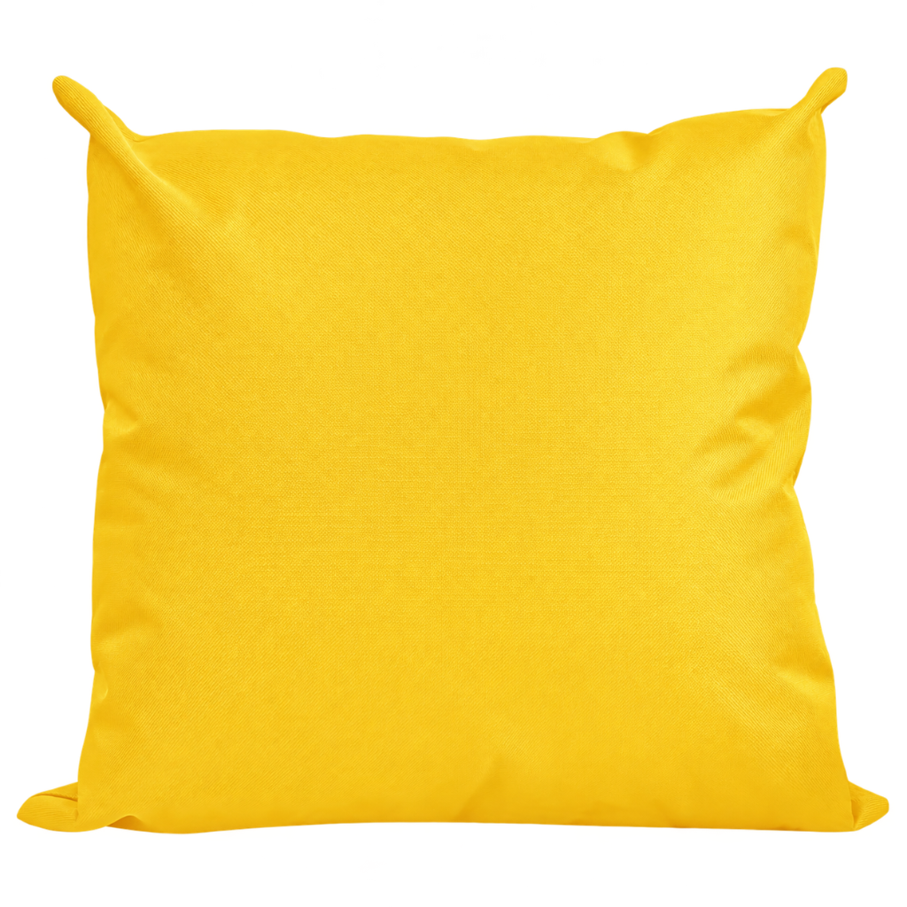Santorini yellow weatherproof outdoor cushion cover 45 x 45 cm square
